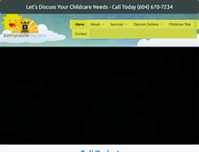 Tablet Screenshot of bonnycastledaycare.com